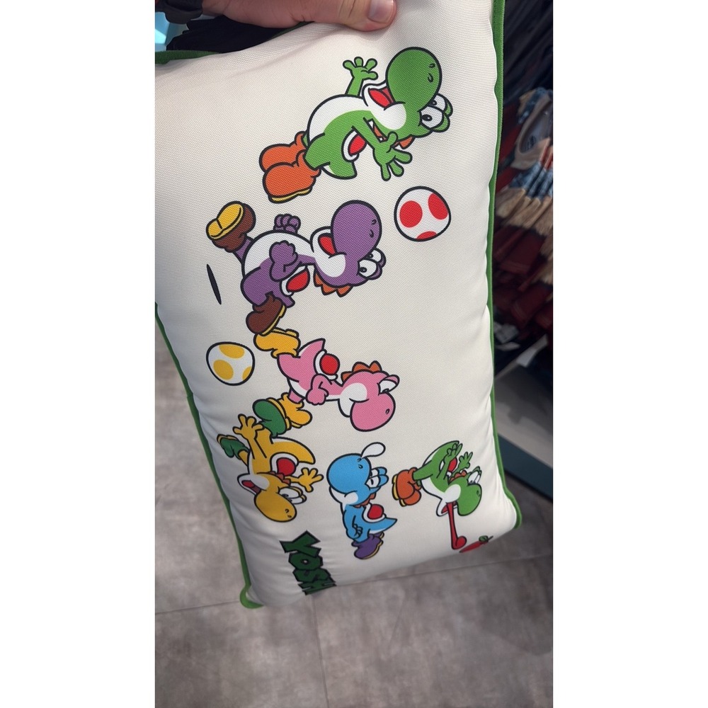 Super Nintendo World Yoshi Characters Throw Pillow